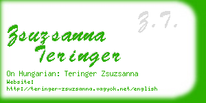 zsuzsanna teringer business card